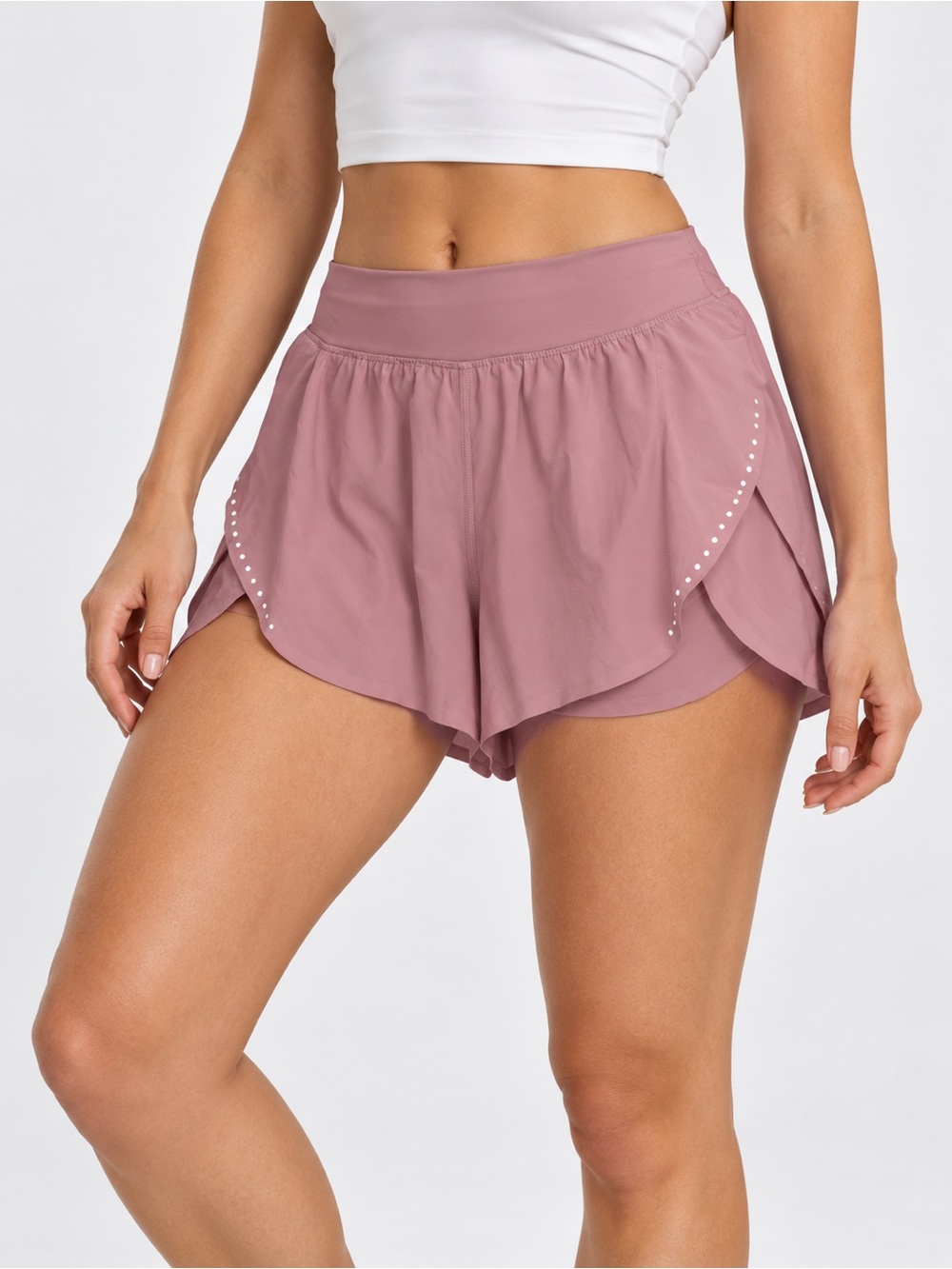 lululemon Fast and Free Reflective Running Shorts Women’s XS Dusty Pink